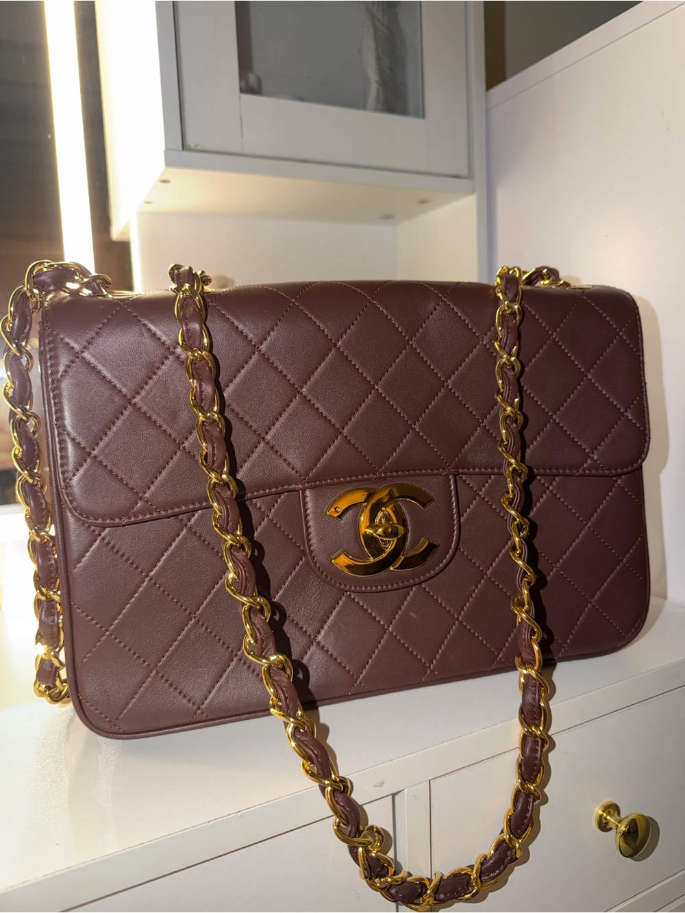 Brown Jumbo  Chanel Bag